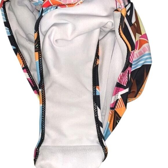 Plus Size Tribal Print Ruffle Bikini Top & Bottom Set Size 26 - Picture 5 of 14